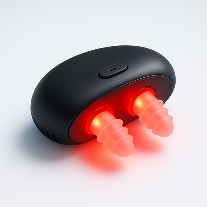 Cordless Red Light Nasal Therapy Device Rhinitis Relief Tool Low Frequency Pulse Nose Massage for Improving Nasal Ventilation