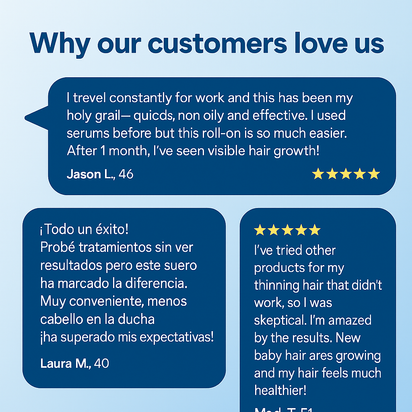 Hair Growth Roll-On Serum for Men & Women